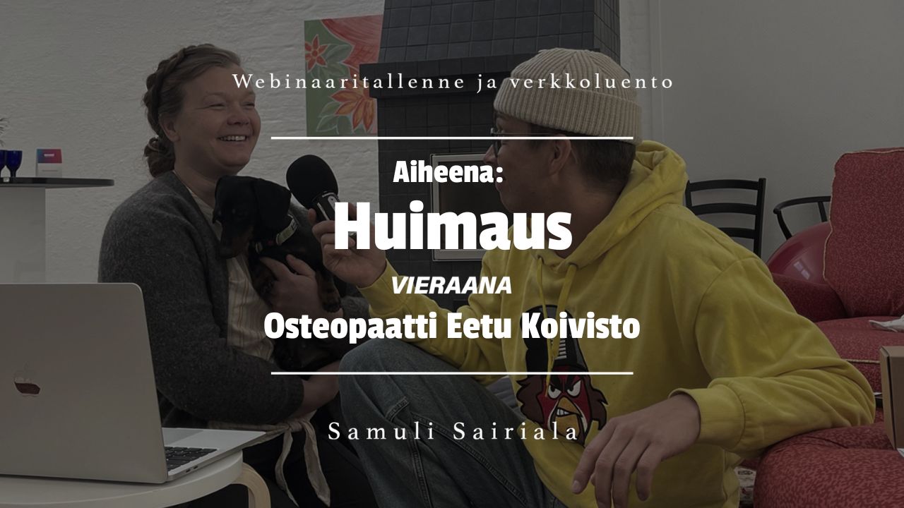 Webinaaritallenne, aiheena: Huimaus, vieraana osteopaatti Eetu Koivisto